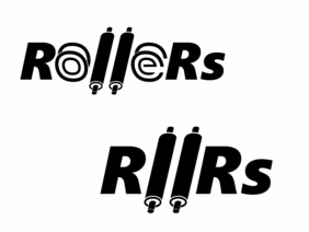 Логотип для компании «Роллерс». Промежуточные, рабочие наброски логотипа.