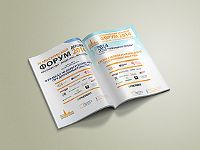 Вёрстка рекламного модуля для журнала в рамках «Московского Делового Форума 2014»